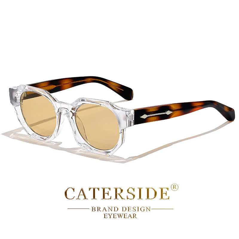 CATERSIDE Retro Punk Quadrat Sonnenbrille Männer Vintage Dicken Rahmen Hochwertige frauen Sonnenbrille Party und Urlaub Reise Brillen – Detail 17
