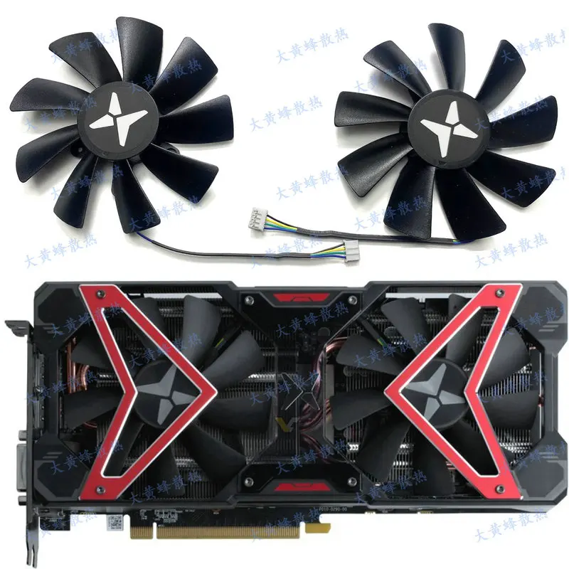 New for DATALAND RX590 RX580 X PLUS Graphics Video Card Cooling Fan GAA8S2U