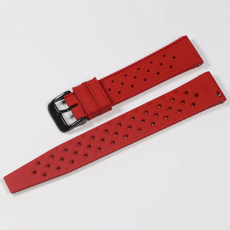 New Tropical Rubber Strap for Oris Seiko Citizen Quick Release Watch Band 18mm 20mm 22mm Silicone Tropic Strap Smart Watch Strap