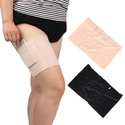 Sexy Women Thigh Bands High Stretch Leg Non-slip Invisible Mobile Phone Bag Pockets Leg Sleeve Anti-friction Thigh Belt