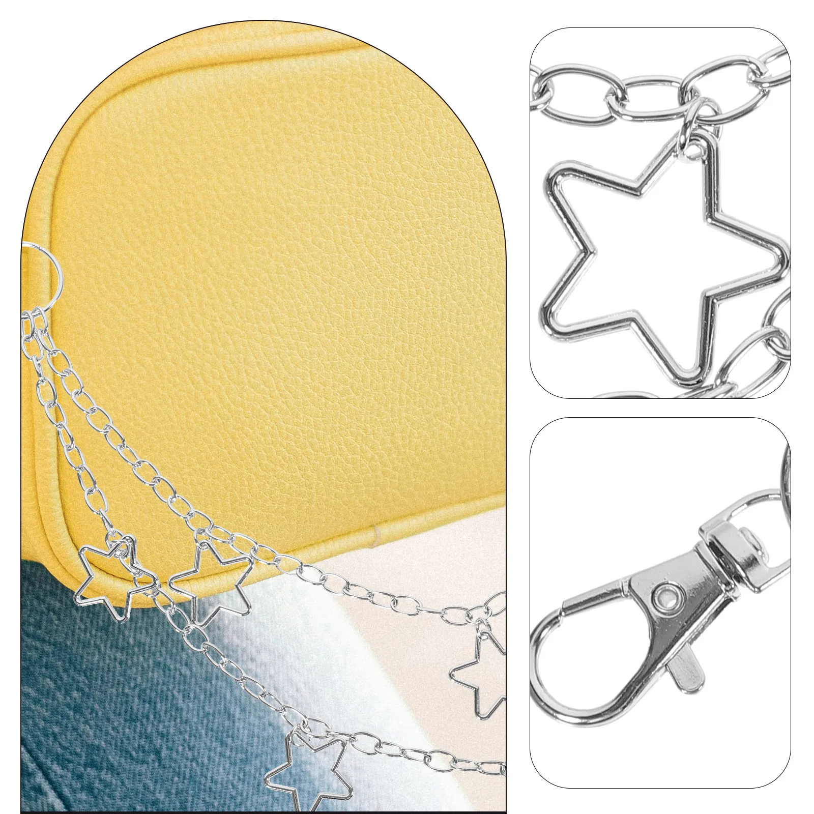 

Double Layer Pants Jeans Decorative Belt Chain Alloy Durable Trousers Chain Accessories Cool Unique Design Chains For Pants
