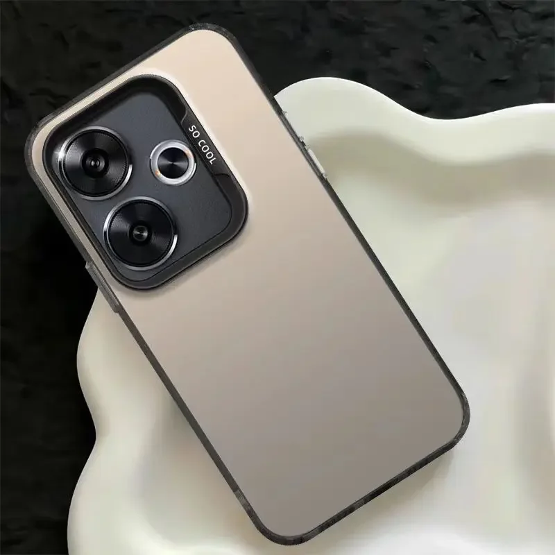 

Case For Xiaomi POCO X6 5G Redmi NOTE13 PRO 5G Luxury Aurora Colorful Matte Shockproof Bumper Anti-fingerprint Protection Cover