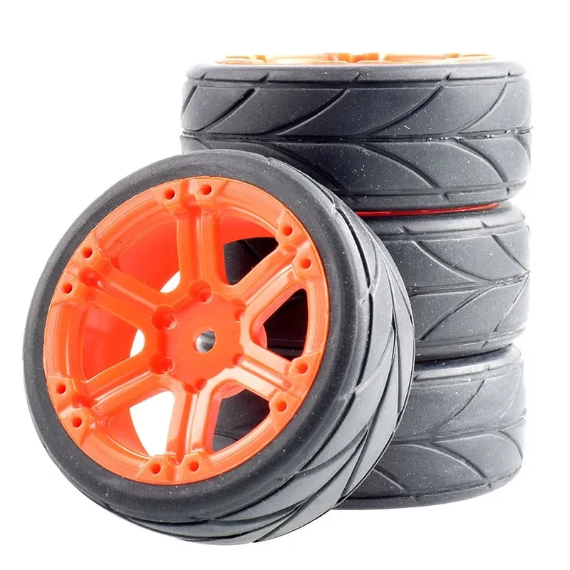 

65MM 1/10 RC Racing Car Tires On Road Touring Drift Car Tyre Wheel for Tamiya TT01 TT02 XV01 TA06 PTG-2 HPI WR8 Kyosho HSP 94123