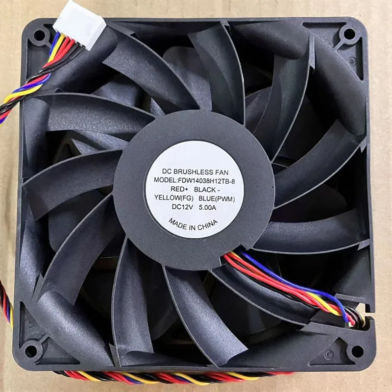 1PC 14038 FDW14038H12TB-8 12V 14CM 7500 rpm 5.00A high power cooling fan