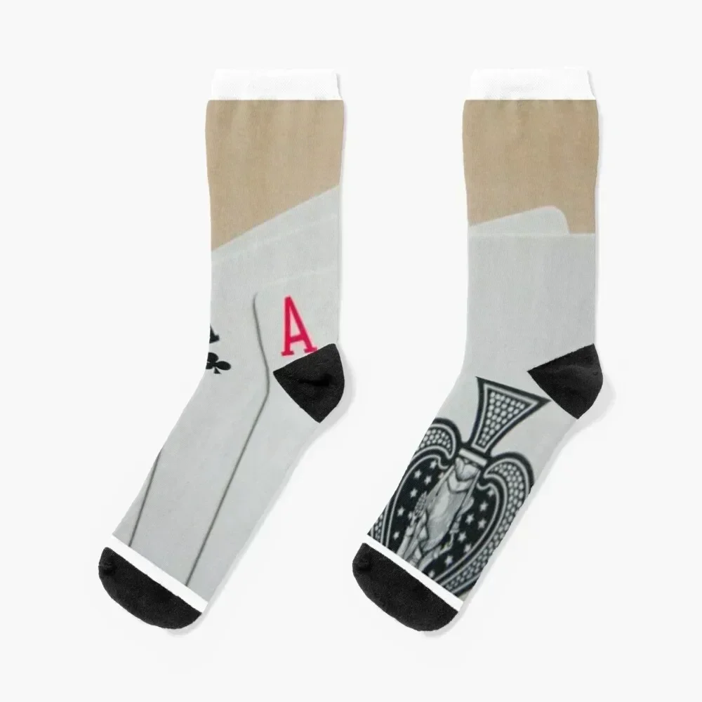 

Four Aces Socks moving stockings bright garter New year's sports stockings Ladies Socks Men's