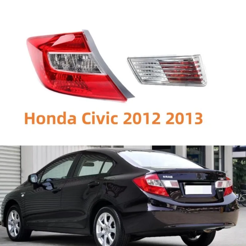 For Honda Civic 2012 2013 2014 Car Rear Inside Outside Tail Light Reversing Lamp Turn Signal Auto Taillight Without Bulb