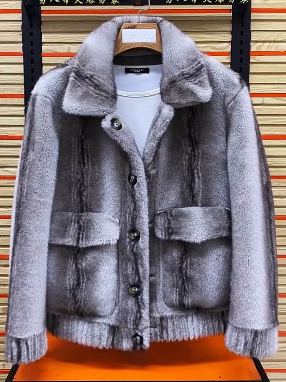 

Men's JD757 Autumn Winter New Double-Sided Wear Warmth Collar Jacket High Quality Fashionable Versatile Youth Popular Long Sl...