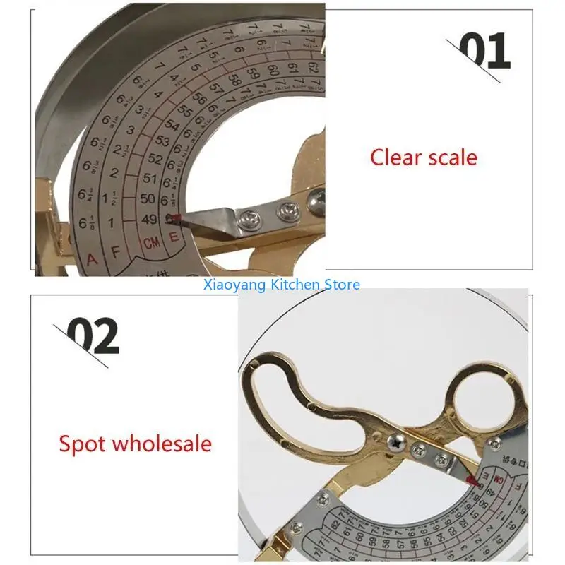 

69HC Cap Size Measuring Tool Scissor Type Ring Hat Caliper for Head Circumfer