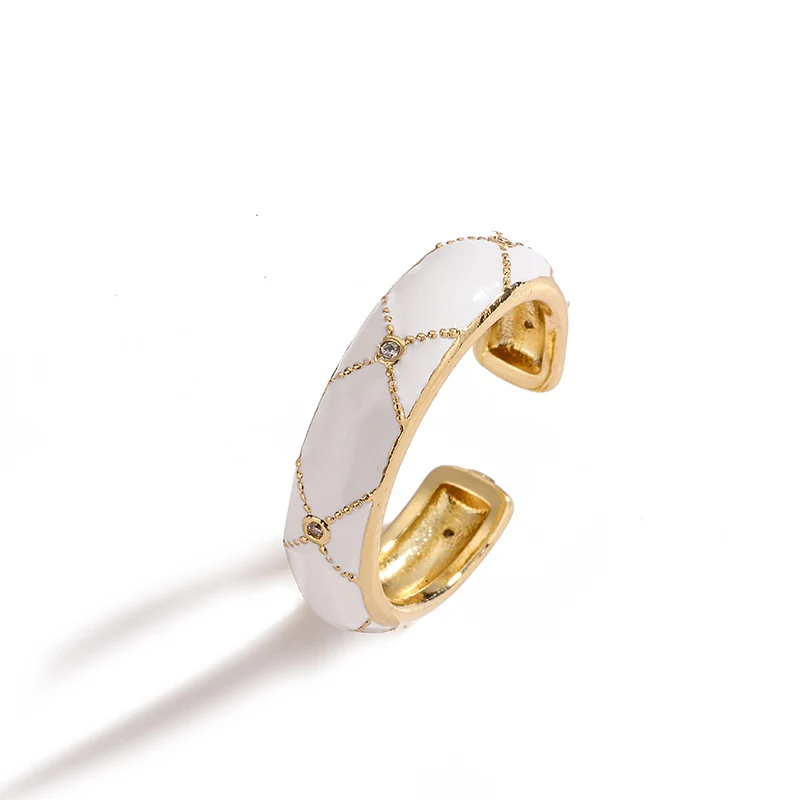 Hecheng-المينا نازف خواتم النفط للنساء ، والألوان الساحرة ، والمجوهرات عيد الحب ، Ins