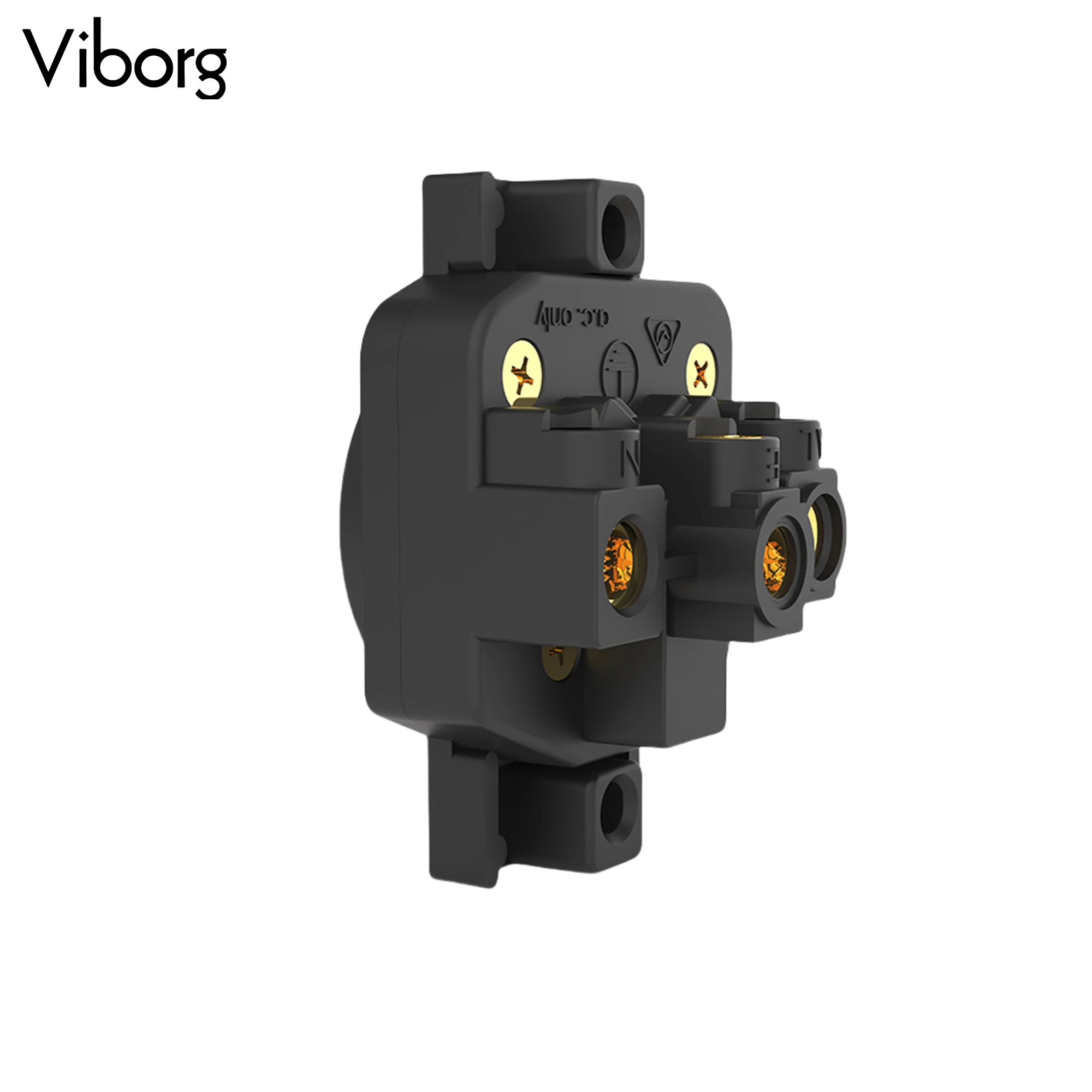 1pc Viborg AU01G Austrian outlet 15A 250V AU concealed 3pin power connector socket AC Power Panel Mount Socket Power Socket