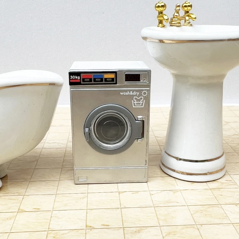 1:12 Dollhouses Washing Machine And Dryers Dollhouses Washer Dryers DIY Dollhouses Dryers Washing Machine Miniatures