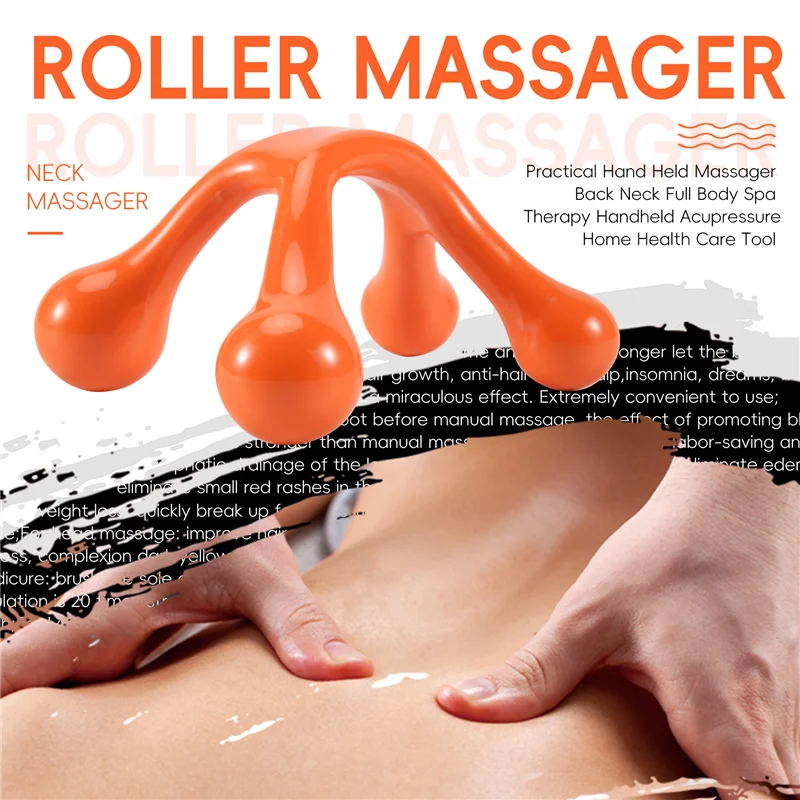 

A67Z Practical Hand Held Massager Back Neck Full Body Spa Therapy Handheld Acupressure Home Health Care Tool