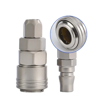 Premium C-Style Self-Locking Air Hose Quick Connect Coupler Set SP-PP-SM-PM-SH-PH-SF-PF Push-to-Connect for Pneumatic Tools