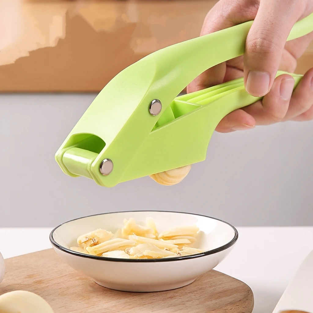 2-in-1 Multifunctional Garlic Press For Pressing Mash Garlic And Sliced Garlic Vegetable Squeezer For Home Cooking Masher Tool image 2