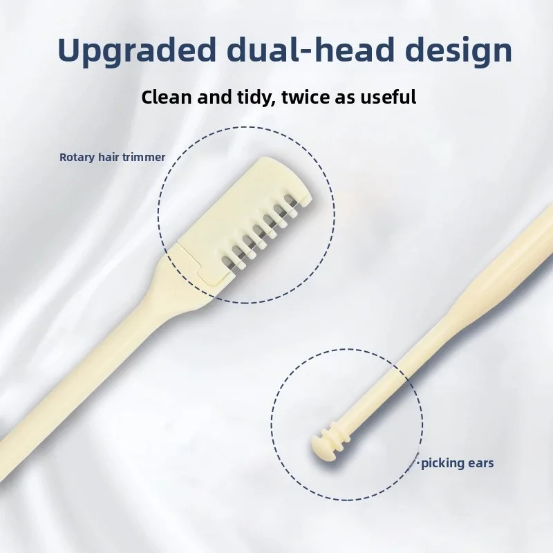 Upgraded Dual-Head Nose Hair Trimmer – Painless & No Pinch, Ear Hair Picking, Portable Storage Box