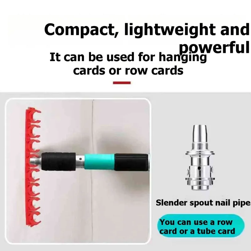 LNHF Pneumatic Silent Nail Gun Ceiling Installation Tool Wall Channel Fixing Nailer With Storage Box And 100 Nails