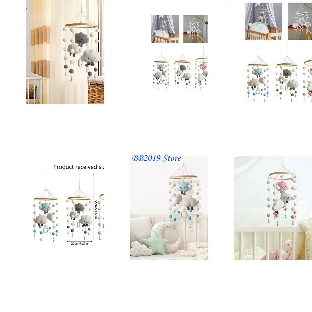 Q0KB Baby Gymplay Bett Rassel Spielzeug Kleinbett Mobile Crib Decors Neugeborene Duschgeschenk