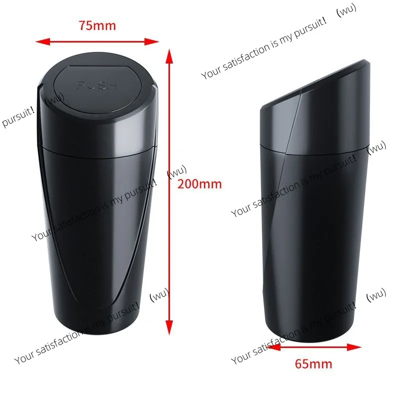 

Car trash can with lid Multifunctional car trash can Mini compact car and home storage box