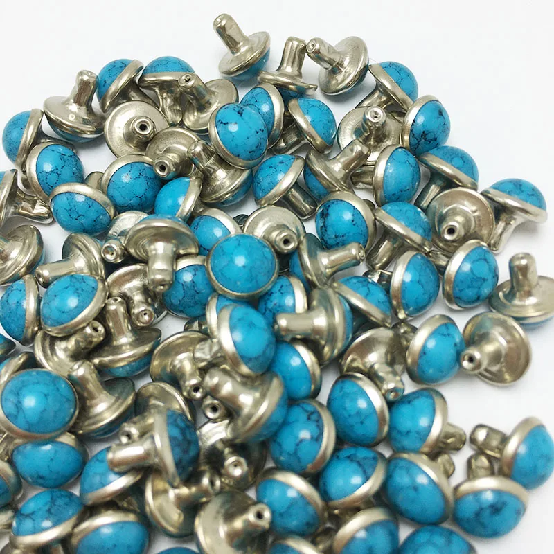 100pcs LuxeCraft Metal Rhinestone Rivets 7mm Colorful Crystal Spikes for DIY Leather Crafts Fashion Accessory for Handbag Wallet