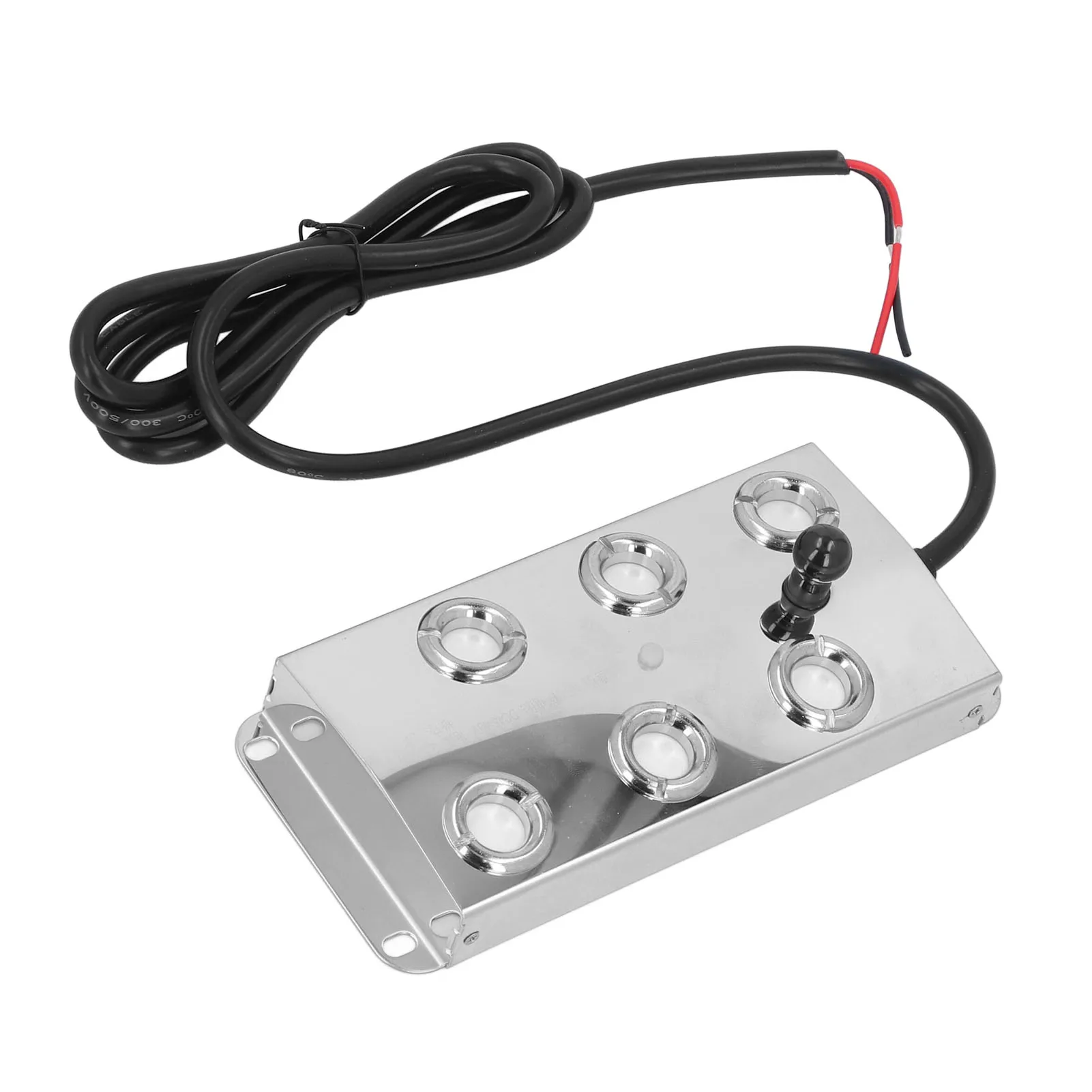 DC45-48V 1.5m Cable Ultrasonic Water Pond Fountain Fogger Stainless Steel 6 Heads Quiet Ultrasonic Mist Maker