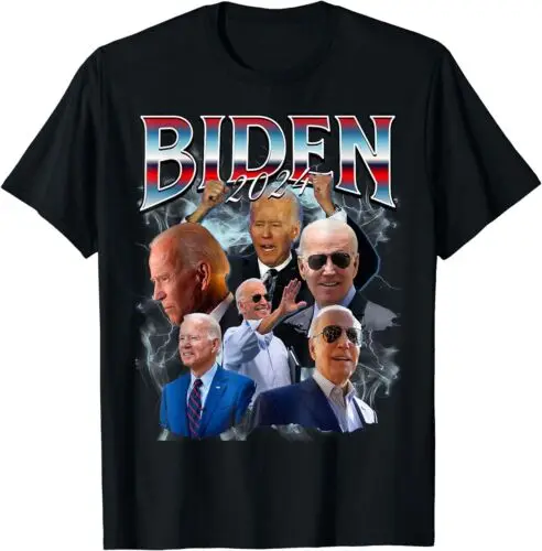 Funny Biden 2024 Campaign 90s Trendy Bootleg Style Men Women Unisex T-Shirt