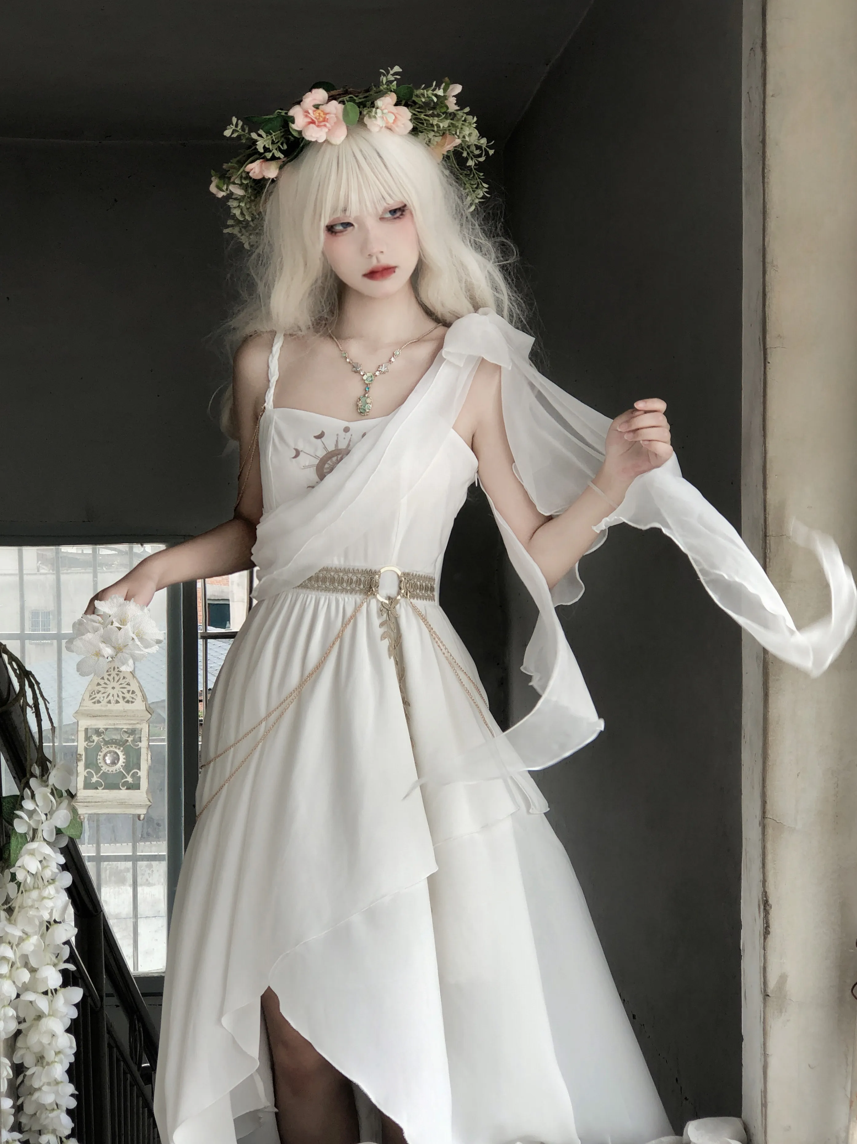 

NONSAR Lolita Dress Ancient Greek Noble Goddess Gods Dusk Nordic Exotic Elegant Myth Series Palace Style Tea Party Wedding Dress