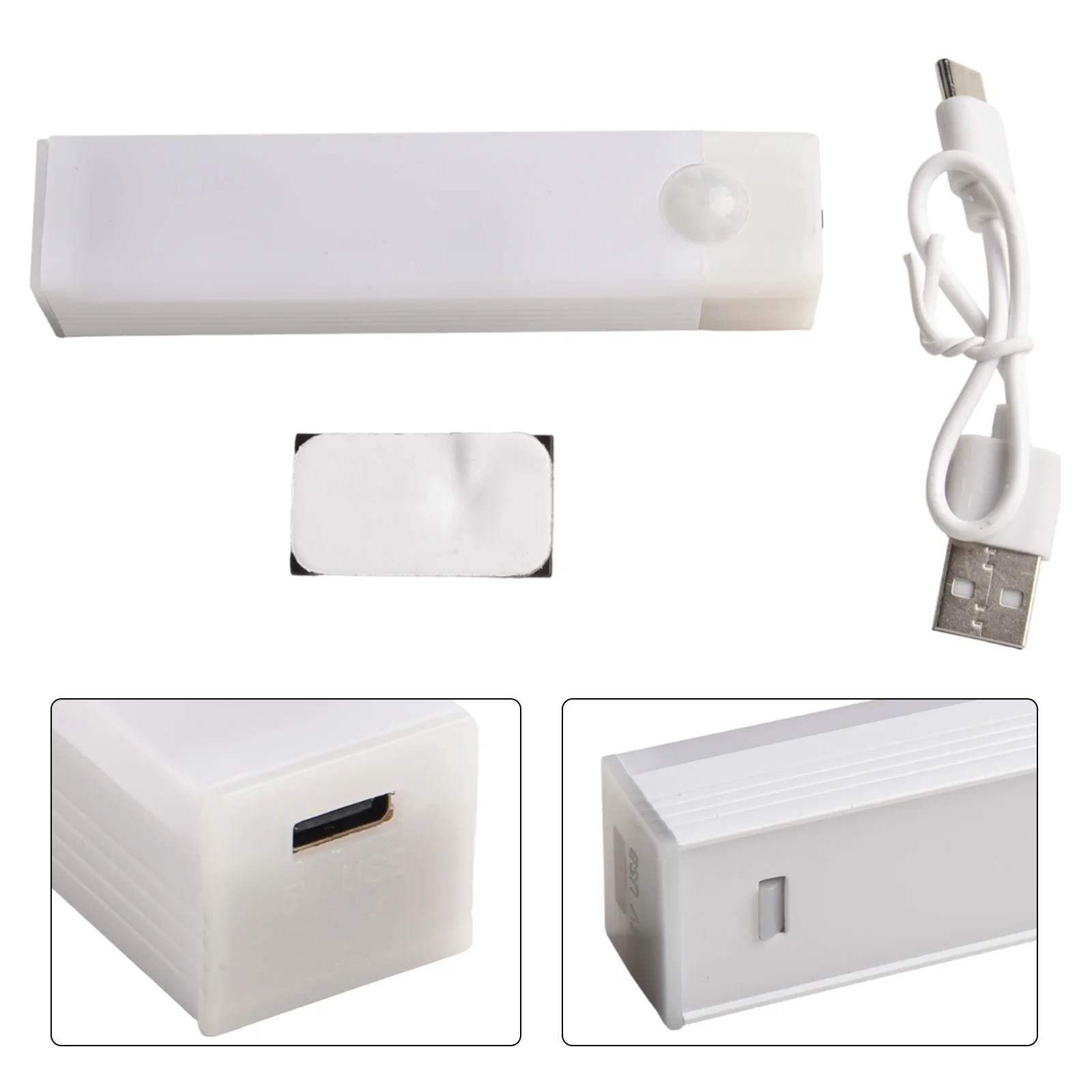 قابلة للشحن LED ضوء الليل 10/20/30/50 سنتيمتر الأبيض/الضوء الدافئ أضواء استشعار الحركة اللاسلكية ل أجزاء مصباح خزانة المطبخ