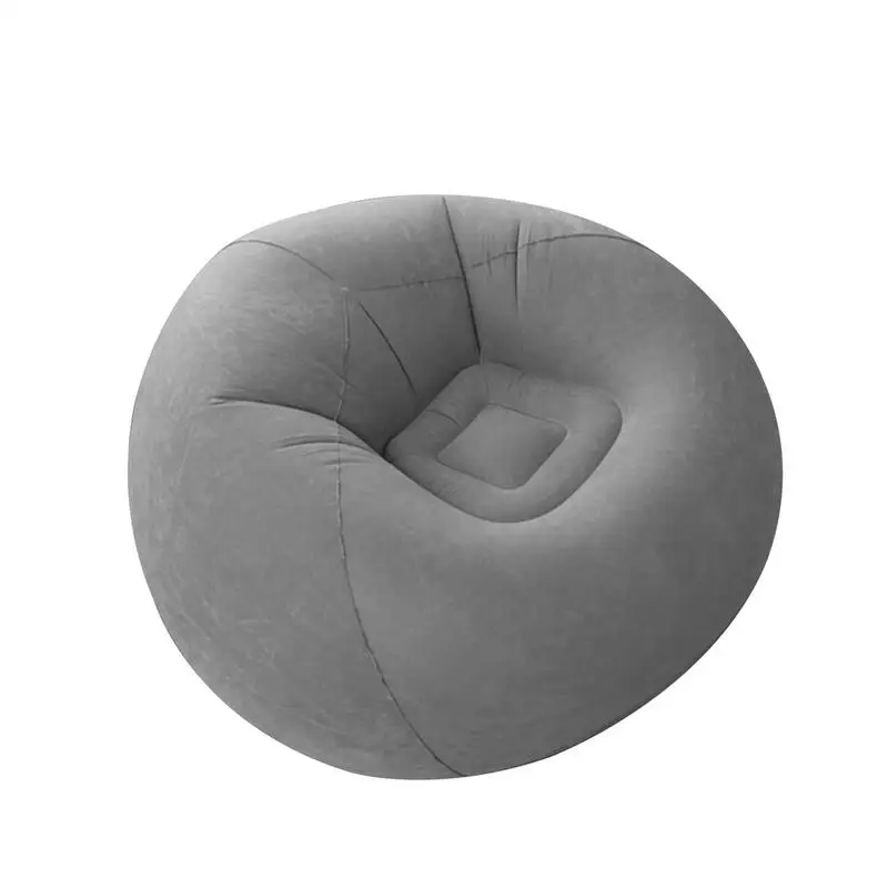 Lazy Single Inflatable Sofa Flocking Folding Recliner Chair Seat Bean Bag Sofas Pouf Puff Couch For Home Living Room Furniture