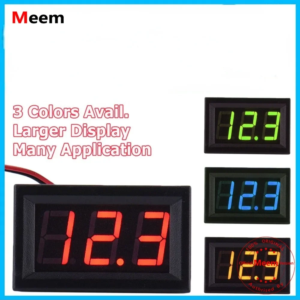 

LED 12V ~ 24V Digital Display Voltmeter Car Motorcycle Voltage Gauge Panel Meter