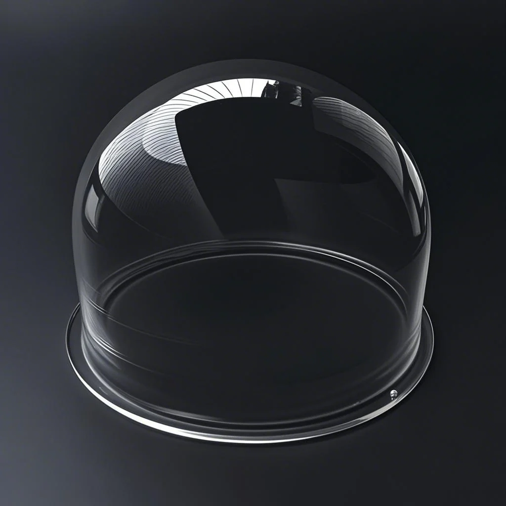 7 Inch Transparent Bubble Dome Protective Cover For Surveillance Camera, 177mm Dome Diameter, 130mm Height