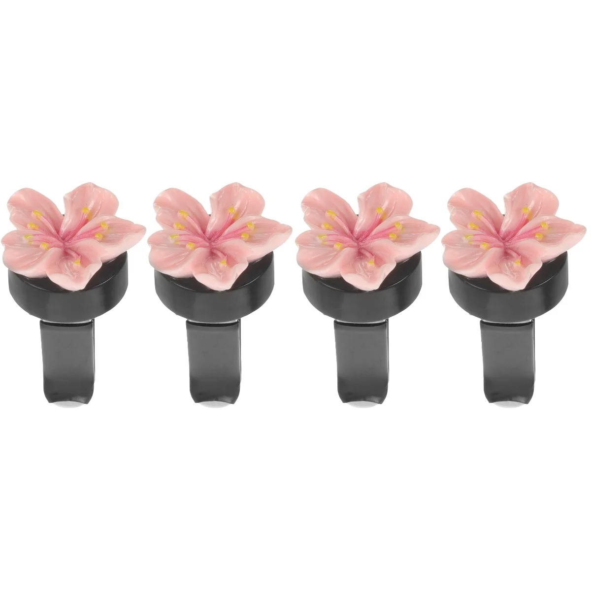 

2 Pairs Car Aromatherapy Clip Diffuser Vent Peach Blossom Accessories Cute Flower Clips for Plastic