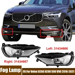Car Accessories LED Fog Lamp Front Bumper Fog Light Signal Lamp Assembly For Volvo XC60 XC90 S90 V90 2016-2021 31434666,31434667