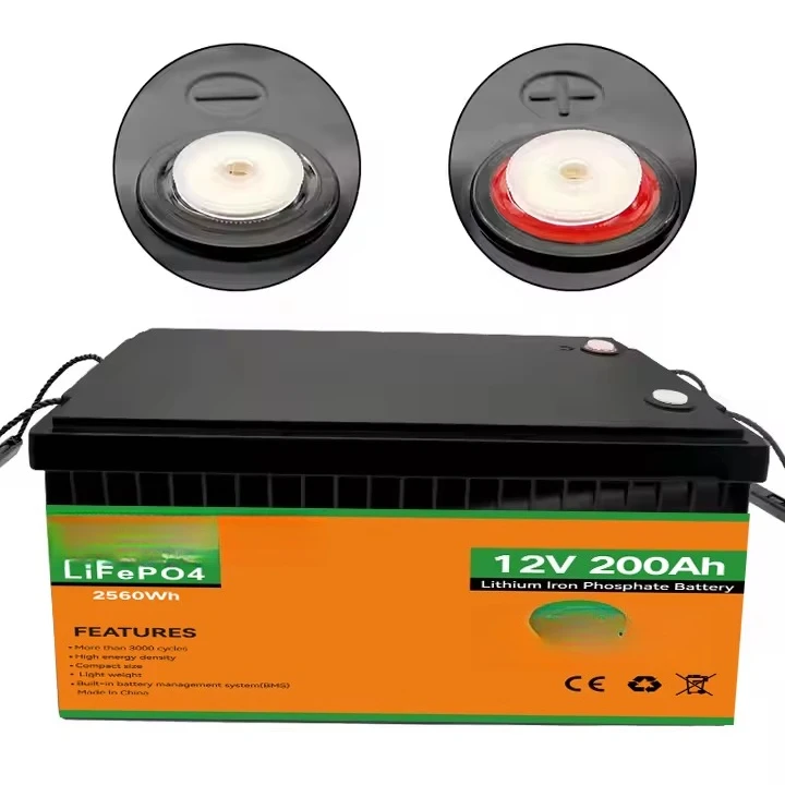 12V LiFePO4 BMS Battery 200Ah 5-Year Lifespan Energy Storage Solution for RV Marine Backup Power US EU Lithium Ion Packs