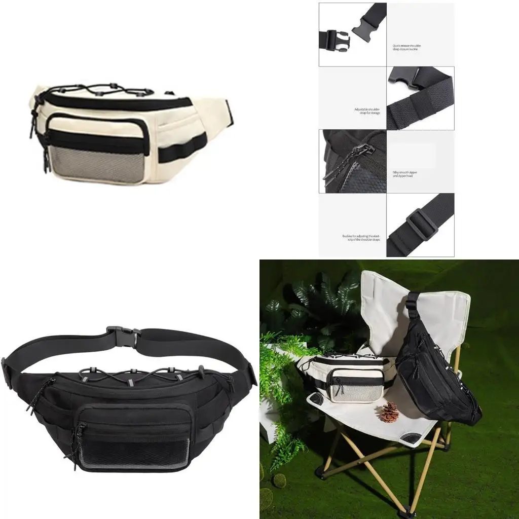 

Chest Bag Fanny Pack Waist Pack with Adjustable Strap Belt Bag for Travel