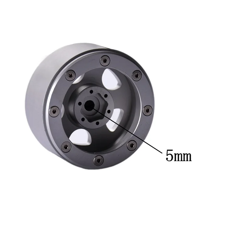 4PCS RC Crawler 1:10 Alloy Wheel Rim 1.9 Inch Beadlock Classic Metal Wheel Rim for 1/10 -4 Axial SCX10 CC01 D90 D110