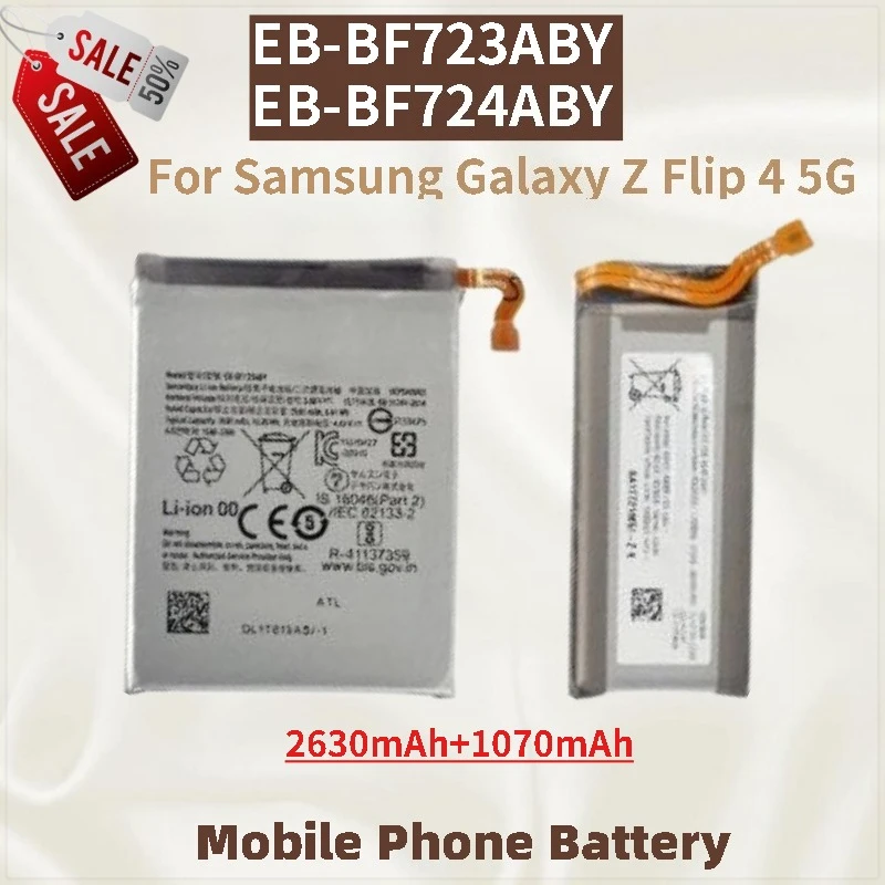 

For Samsung Galaxy Z Flip 4 5G F724 F723 SM-F7210 Replacement Battery EB-BF723ABY EB-BF724ABY Brand New High Quality