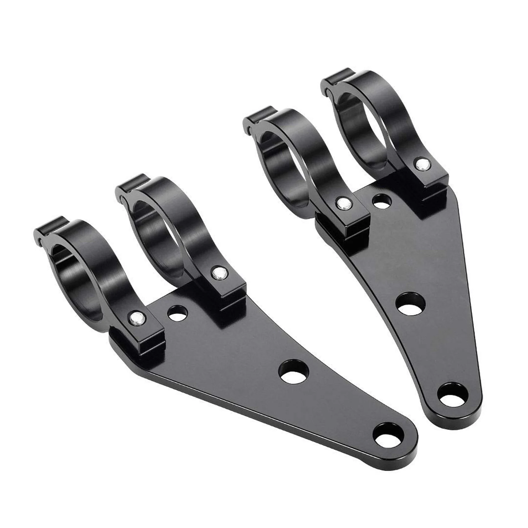 41MM Motorcycle Headlight Mount Bracket CNC Aluminum Alloy Black for Fork Tubes M10 Bolt