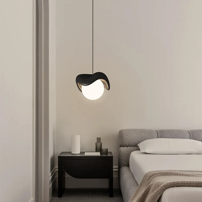 Lampe LED Suspendue Nordique Utilisée pour Chambre à Coucher, Foyer, Cuisine, Blanc, Noir, Rouge, Jaune, Vert, Dimmable, Télécommande, Décoration