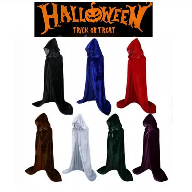 

Christmas Pleuche Velvet Cloak Cape Hooded Medieval Outfits Velvet Capes for Adults and Kids Cosplay CostumeDemon Vampire Styles