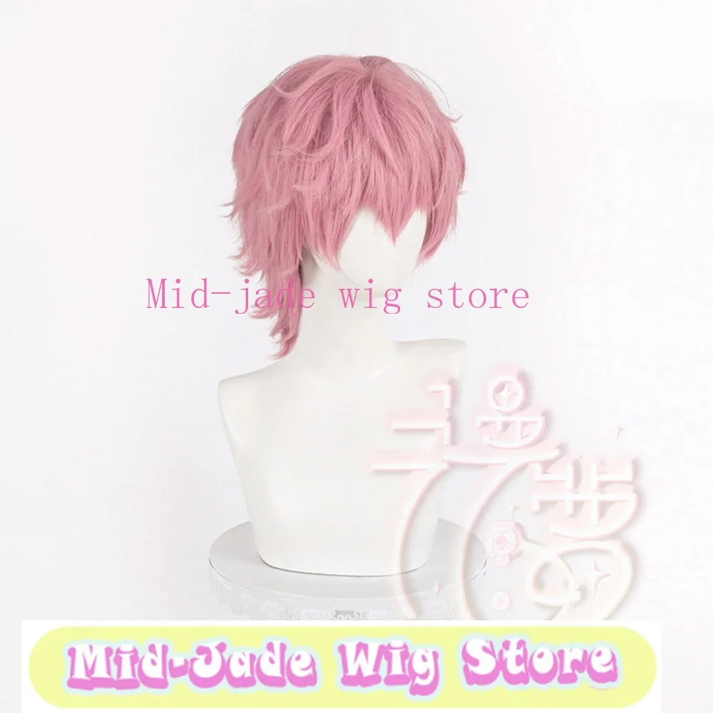 Yarichin Cosplay Wig Short Hair Natural Texture Synthetic Fiber Hairpiece for Costume Party
