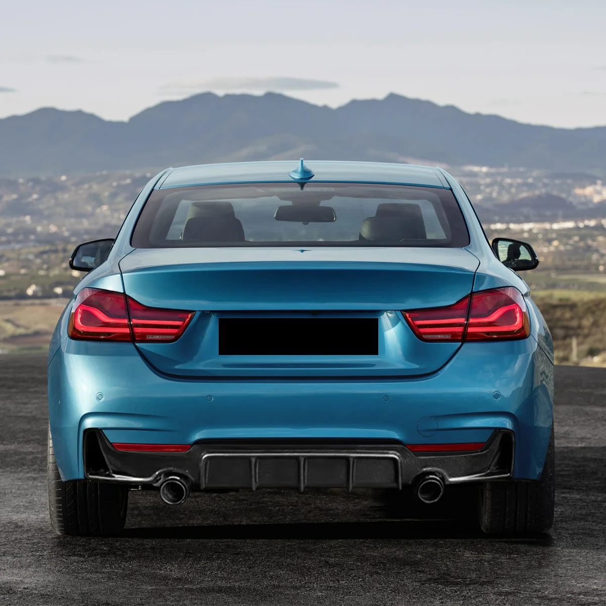 ل BMW F32 F33 F36 428i 430i 435i M Tech Sport 2014 2015 2016 2017 2018 2019 2020 السيارات المصد الخلفي سبويلر الشفاه طقم الجسم #3