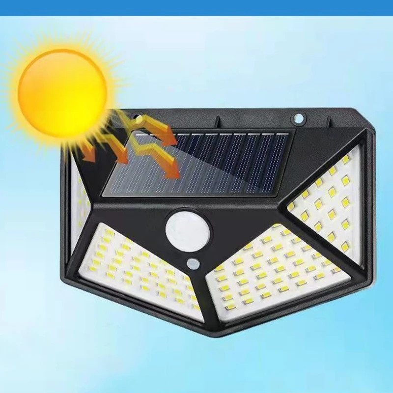 

Solar Energy Outdoors Courtyard Wall Lamp Home Garden Landscape Light Waterproof Human Body Sensing 270 ° Angle Illumination