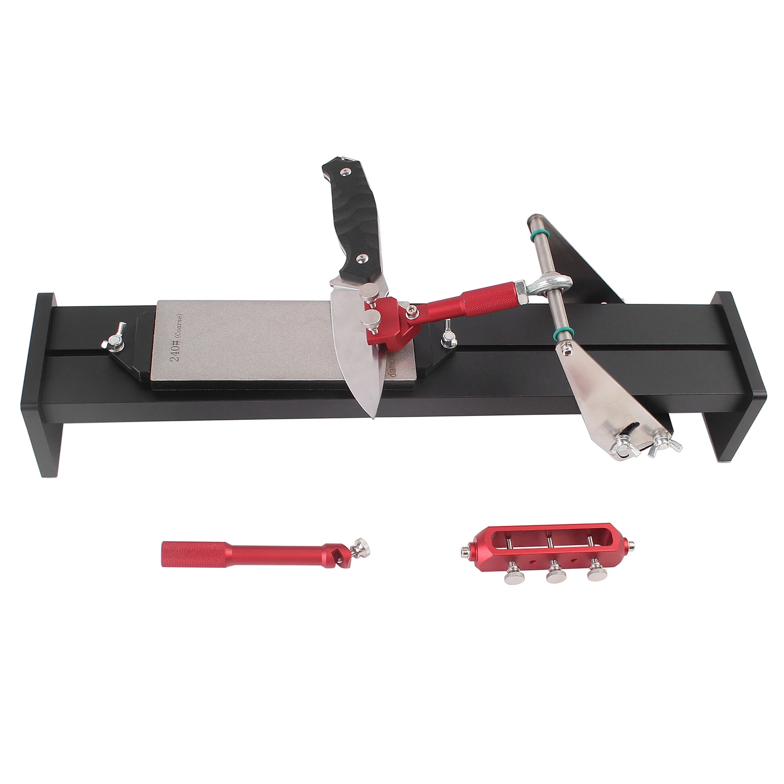 Aluminum Knife Sharpening Frame for Scissors, Planer, Chisel Professional Fixed Angle Sharpening Tool Adjustable Knife Sharpener