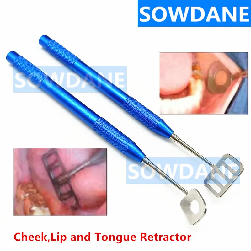 

2pcs New Dental Retractor Cheek Lip and Tongue Retractor Stainless Steel Dental Surgical Retractor Lip Retractors Tool