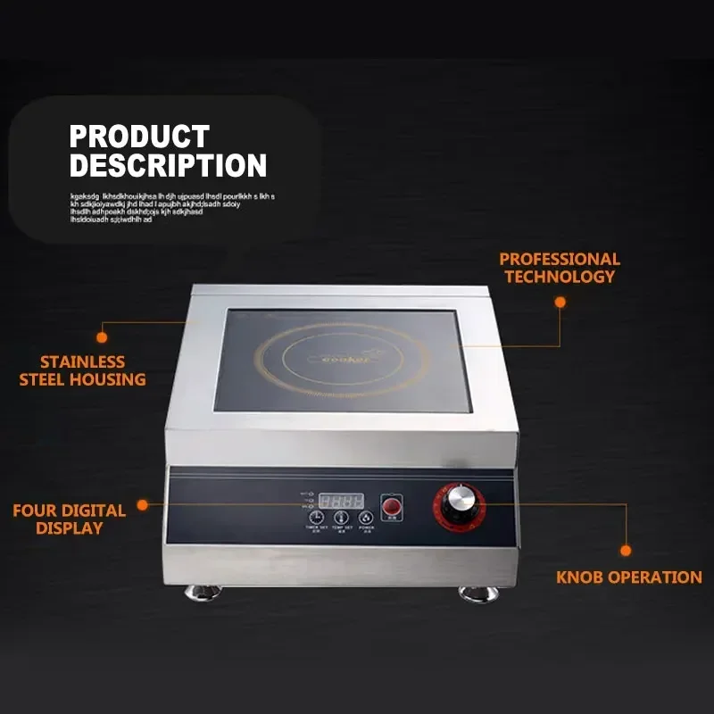 Kommerzieller Induktion sherd flaches Hoch leistungs kochfeld Hotel restaurant Koch maschine Küche Spezial herd Koch geräte