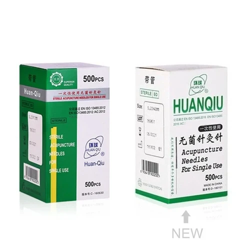 Imagen 2 del producto 500 unids/caja aguja de acupuntura Huaqiu estéril desechable belleza acupuntura masaje Masajeador