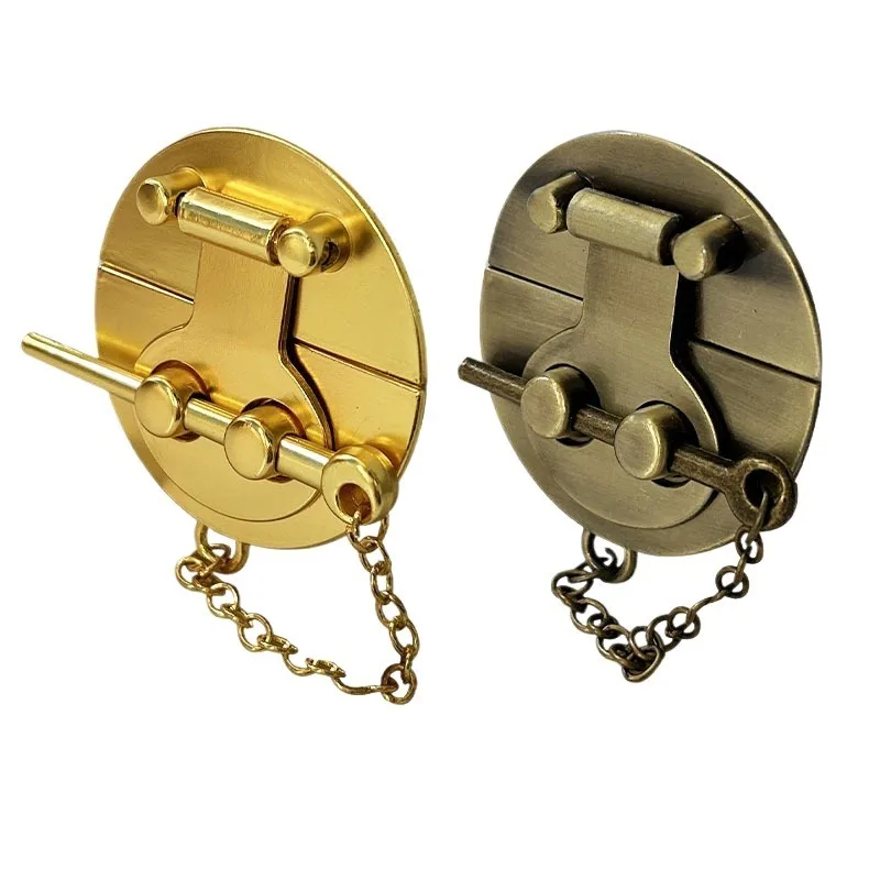 

5 шт./компл., подарочная коробка, кожаный замок для коробки, круглая пряжка с замком и цепочкой, упаковка коробки, круглая пряжка из цинкового сплава