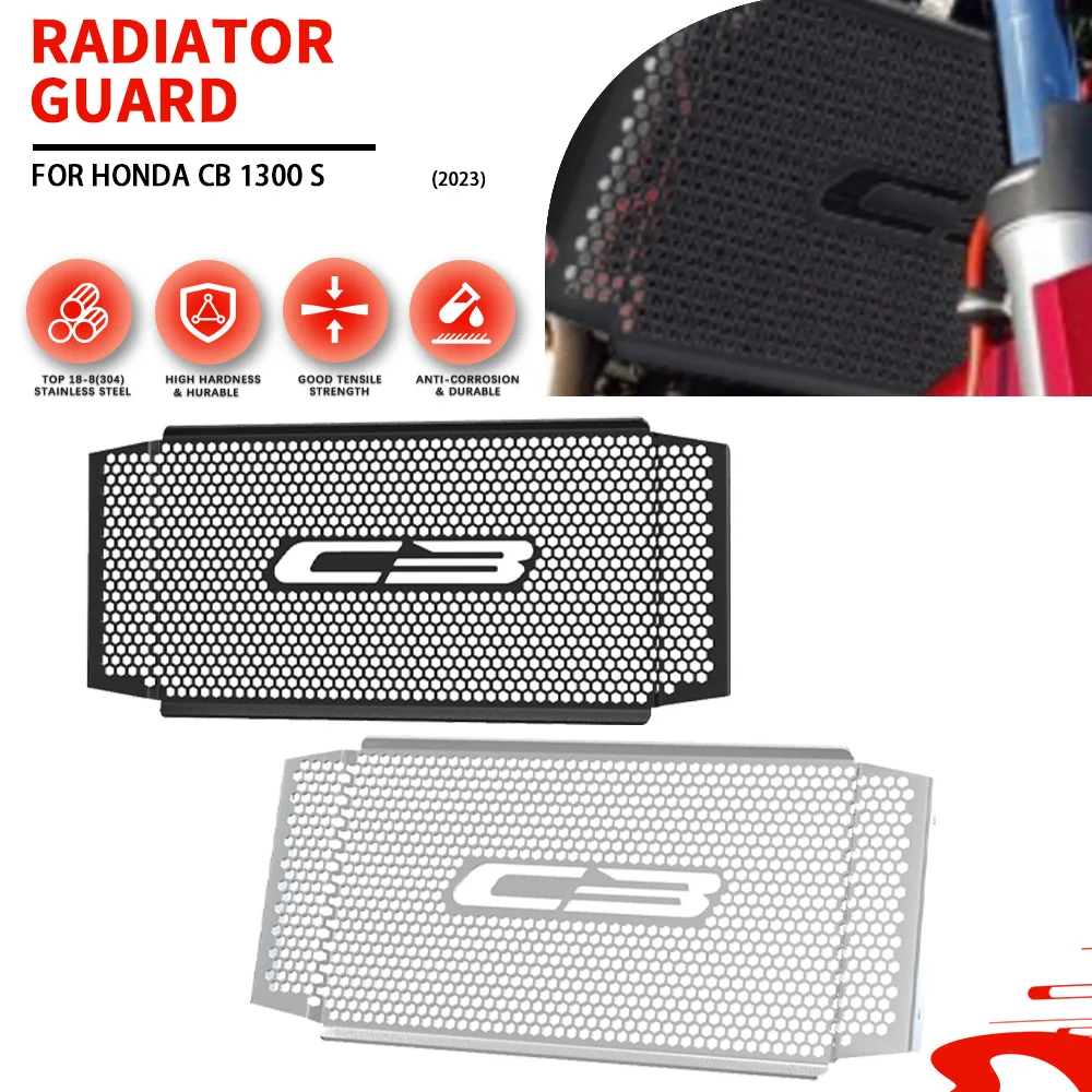 

Motorcycle For Honda CB 1300 S/ CB1300 SC45 2003-2025 2024 2023 2022 Radiator Grille Guard Cover Protector Water Tank Protection
