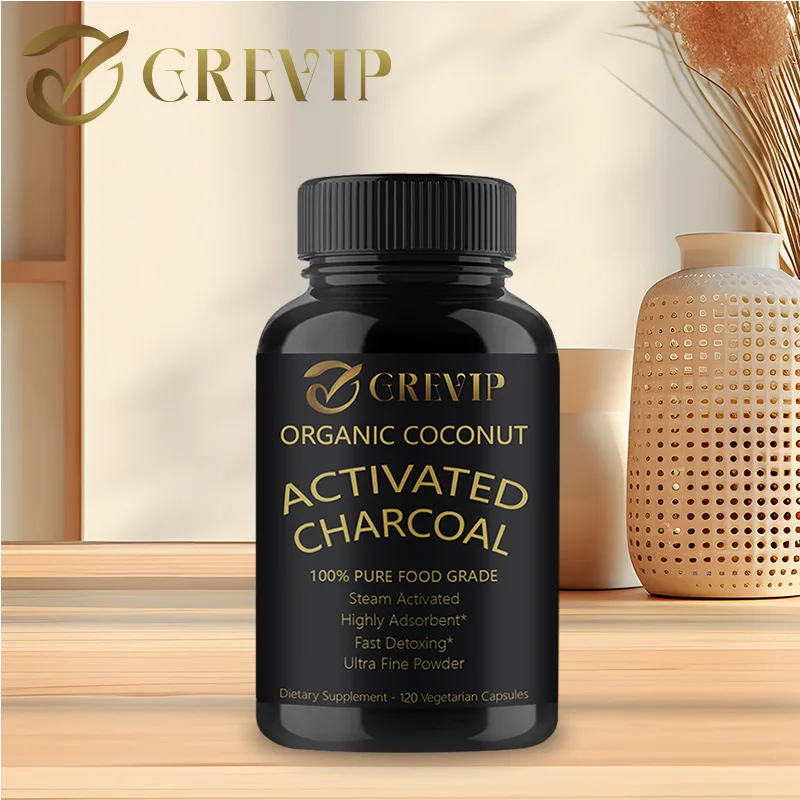 

Activated Coconut Charcoal - Supports Healthy Skin, Hair and Digestive System, Relieves Stomach Pain, Colon Cleansing