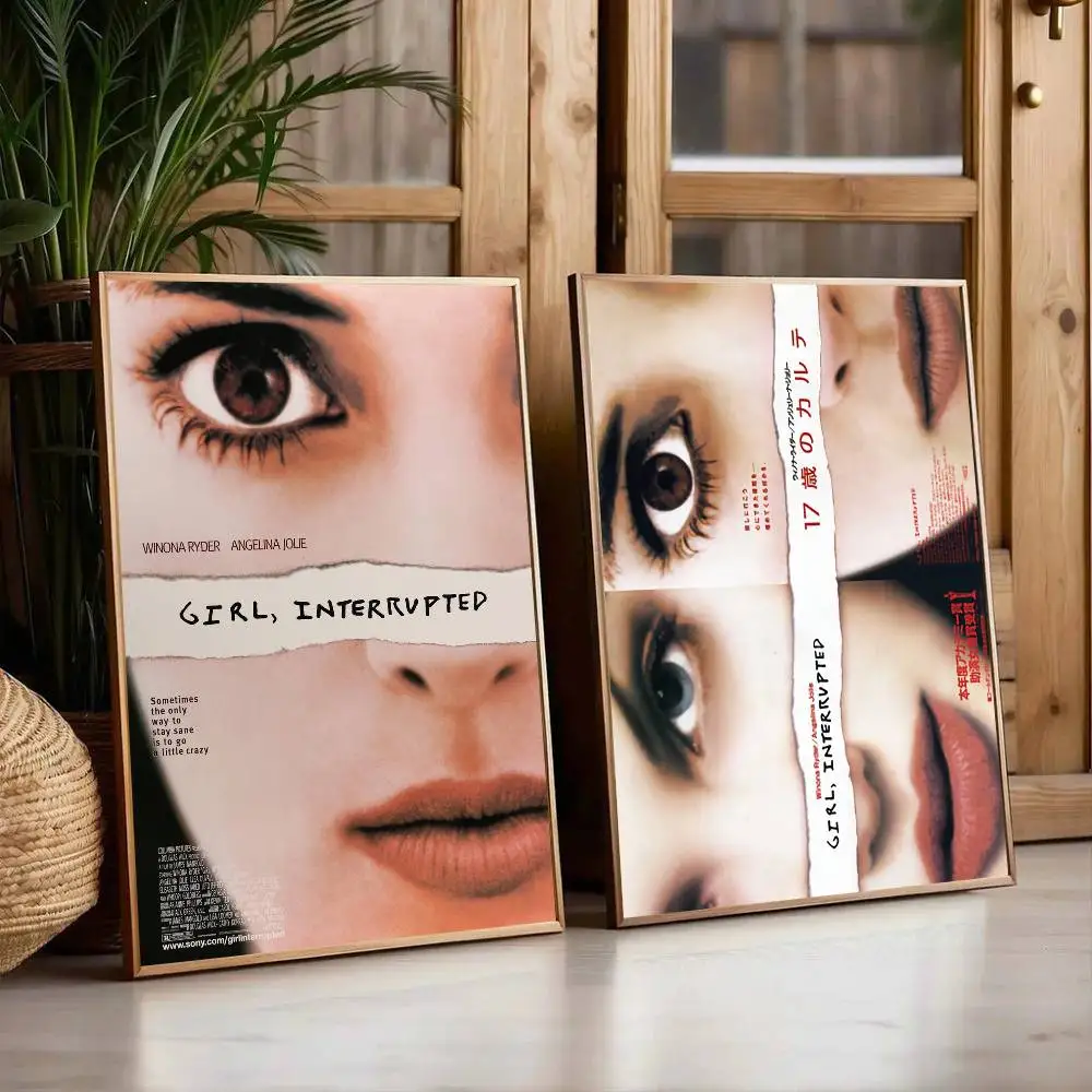 فتاة متقطعة الفيلم التلفزيوني المشارك الفن مع يطبع غرفة نوم المنزل غرفة المعيشة الديكور هدية #3